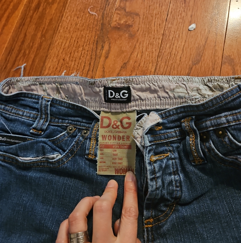 Dolce & Gabbana Women's Dark Blue Denim Wonder Jeggings